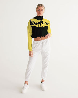 "Melo Yellow" Collection Women's Cropped Windbreaker