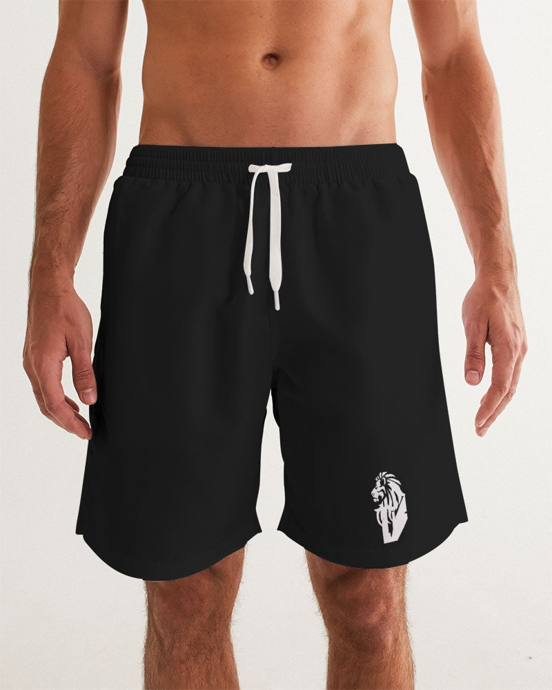 "Black Out" Collection Men's All-Over Print Swim Trunk