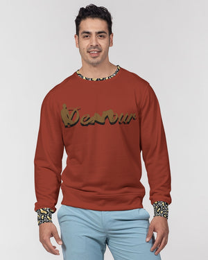 "Red Hot With Passion" Collection Men's Classic French Terry Crewneck Pullover