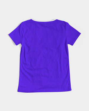 "Purple Royalty" Collection Women's All-Over Print V-Neck Tee