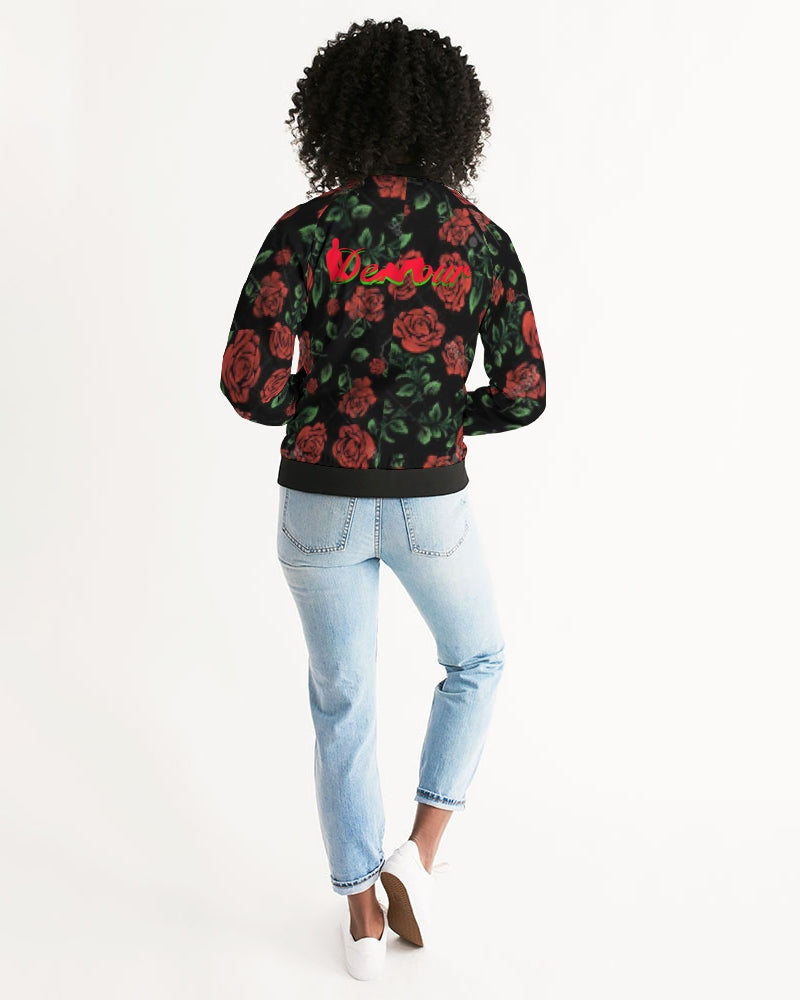 DeVour The Moment Women's All-Over Print Bomber Jacket