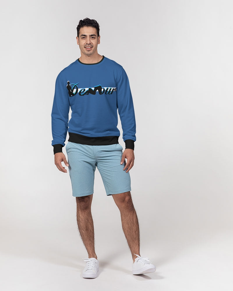 "Don't Leave Me Blue" Collection Men's Classic French Terry Crewneck Pullover