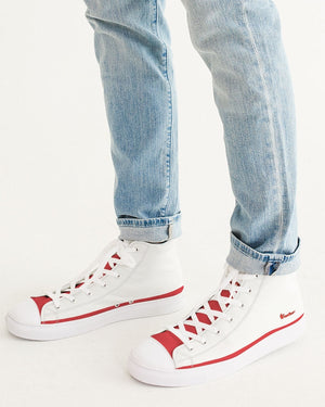 "Red Hot With Passion" DeVour The Moment Men's Hightop Canvas Shoe