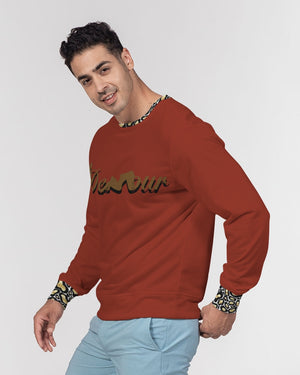 "Red Hot With Passion" Collection Men's Classic French Terry Crewneck Pullover