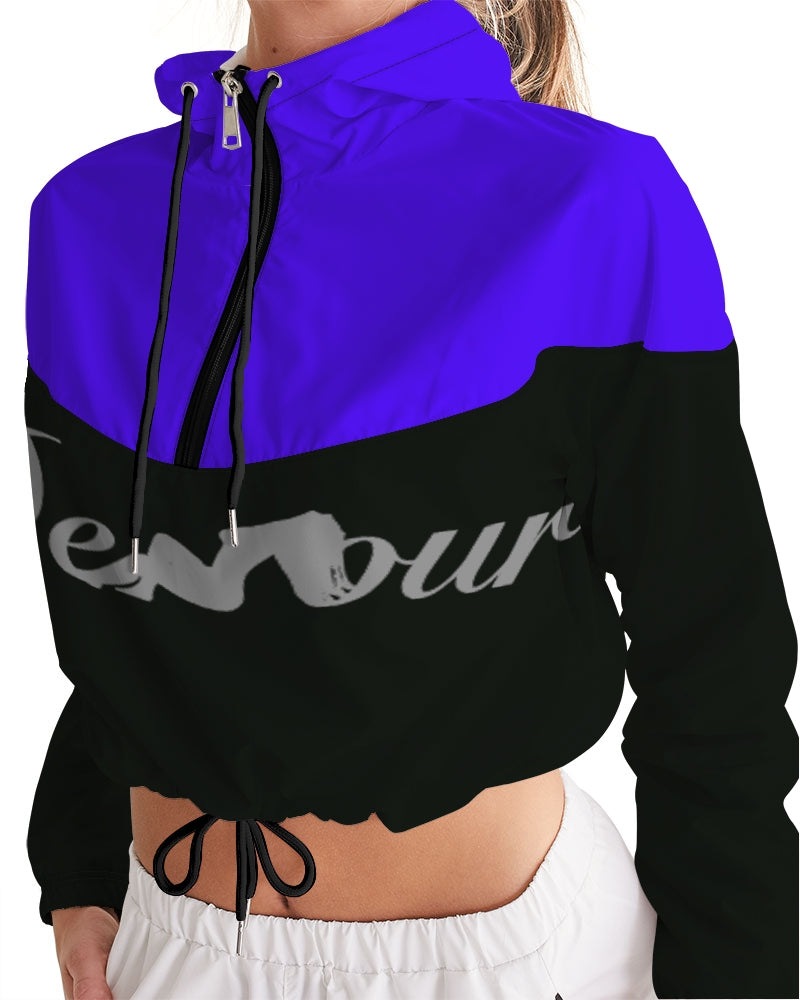 "Purple Royalty" Collection Women's Cropped Windbreaker