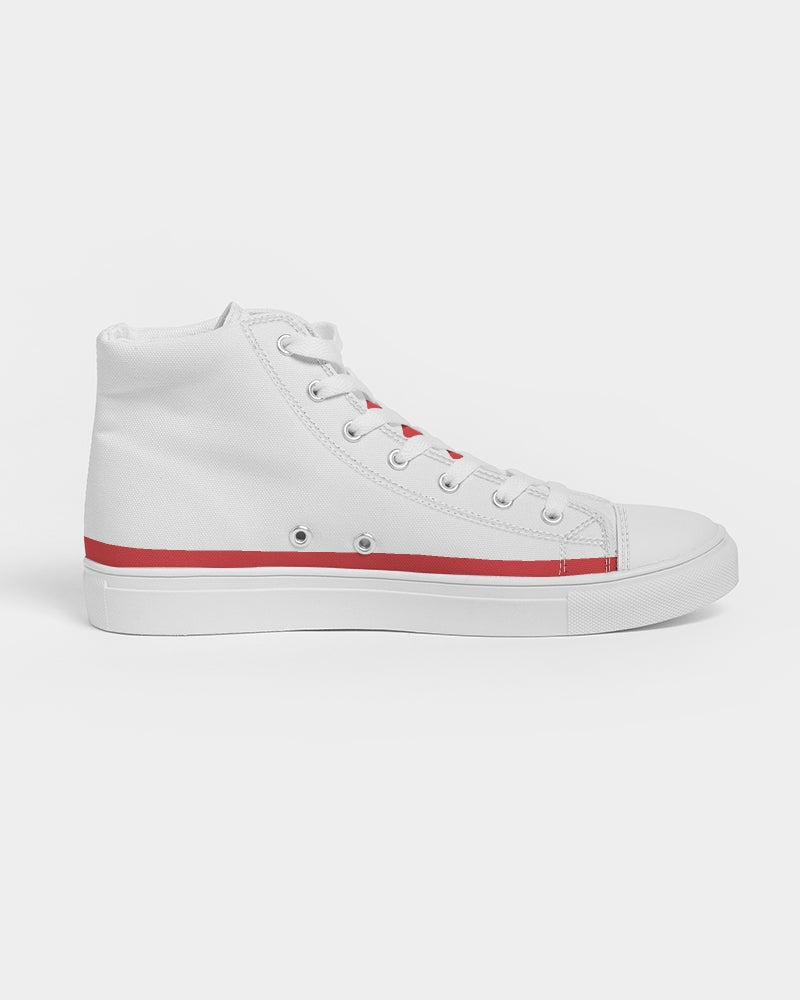 "Red Hot With Passion" DeVour The Moment Women's Hightop Canvas Shoe