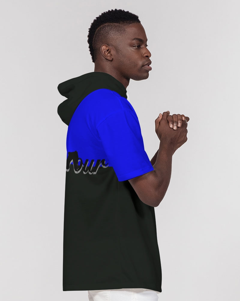 "Don't Leave Me Blue" Collection Men's Premium Heavyweight Short Sleeve Hoodie