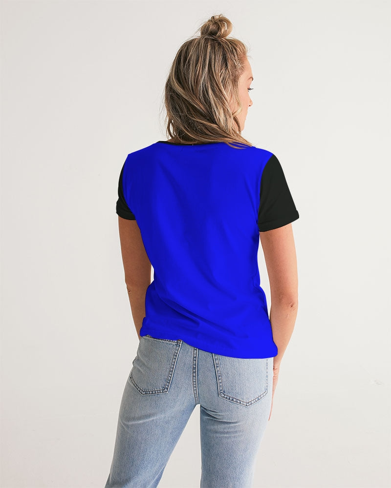 "Don't Leave Me Blue" Collection Women's V-Neck Tee