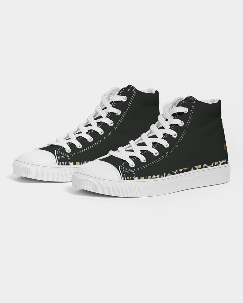 "Blackout" Men's Hightop Canvas Shoe