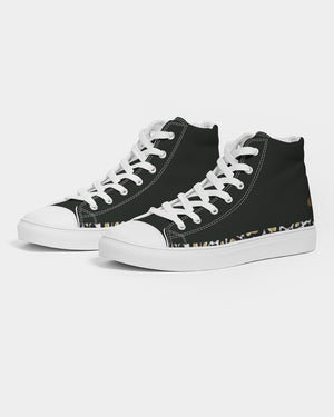 "Blackout" Men's Hightop Canvas Shoe