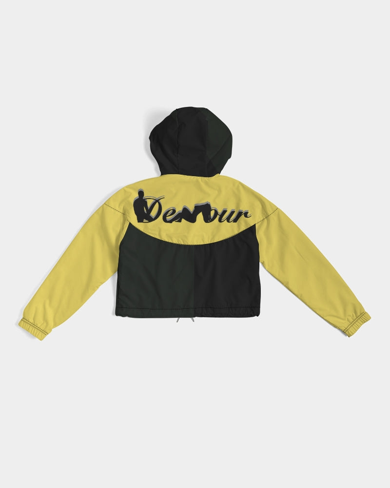 "Melo Yellow" Collection Women's Cropped Windbreaker