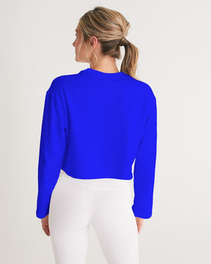 "Don't Leave Me Blue" Collection Women's Cropped Sweatshirt