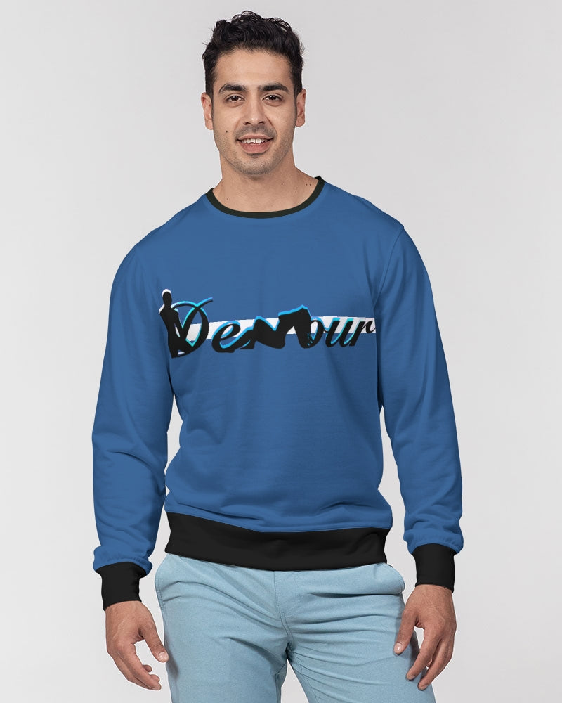 "Don't Leave Me Blue" Collection Men's Classic French Terry Crewneck Pullover
