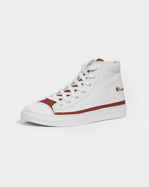 "Red Hot With Passion" Collection Men's Hightop Canvas Shoe