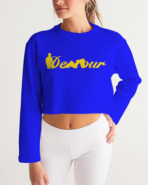 "Don't Leave Me Blue" Collection Women's Cropped Sweatshirt