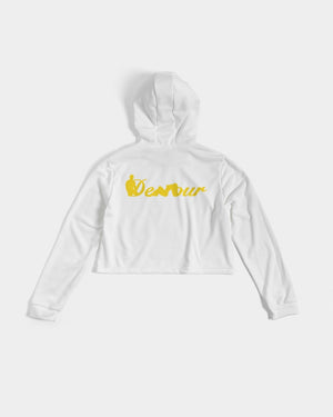 "Melo Yellow" Women's Cropped Hoodie