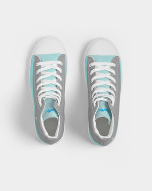 "Don't Leave Me Blue" Men's Hightop Canvas Shoe