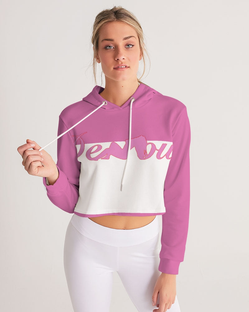 "Bubblegum Pink" Collection Women's Cropped Hoodie