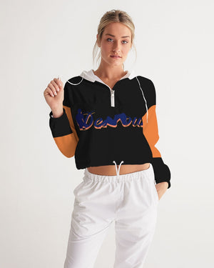 "Black Out" Collection Women's Cropped Windbreaker