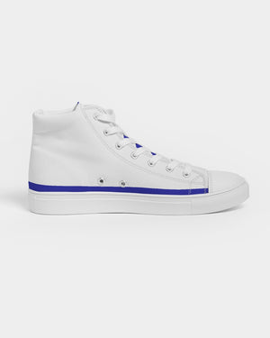 "Don't Leave Me Blue" DeVour The Moment Men's Hightop Canvas Shoe