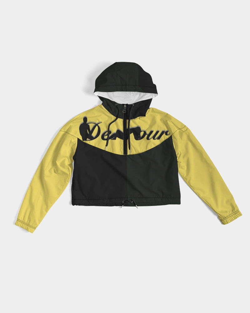 "Melo Yellow" Collection Women's Cropped Windbreaker