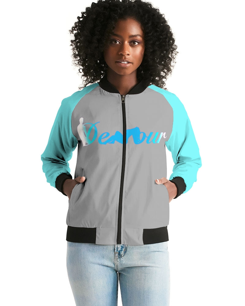 "Don't Leave Me Blue" Women's Bomber Jacket