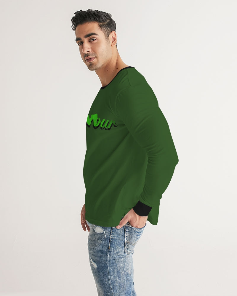 say in red Men's Long Sleeve Tee
