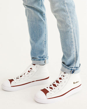 "Red Hot With Passion" Collection Men's Hightop Canvas Shoe