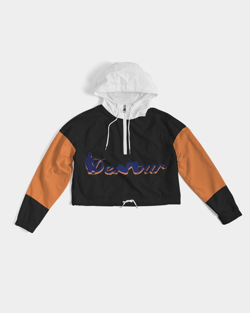 "Black Out" Collection Women's Cropped Windbreaker