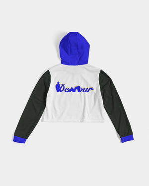 "Don't Leave Me Blue" Women's Cropped Hoodie