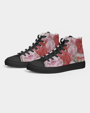"Black Out" Collection Women's Hightop Canvas Shoe - Black