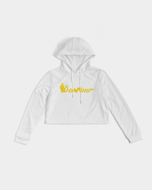 "Melo Yellow" Women's Cropped Hoodie