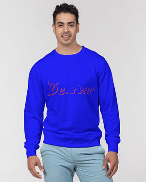 "Don't Leave Me Blue" Collection Men's Classic French Terry Crewneck Pullover