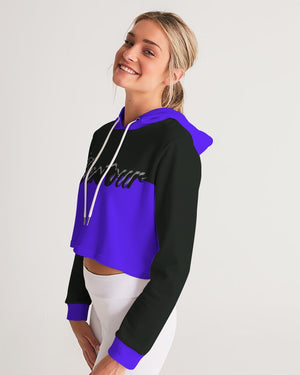 "Purple Royalty" Collection Women's Cropped Hoodie