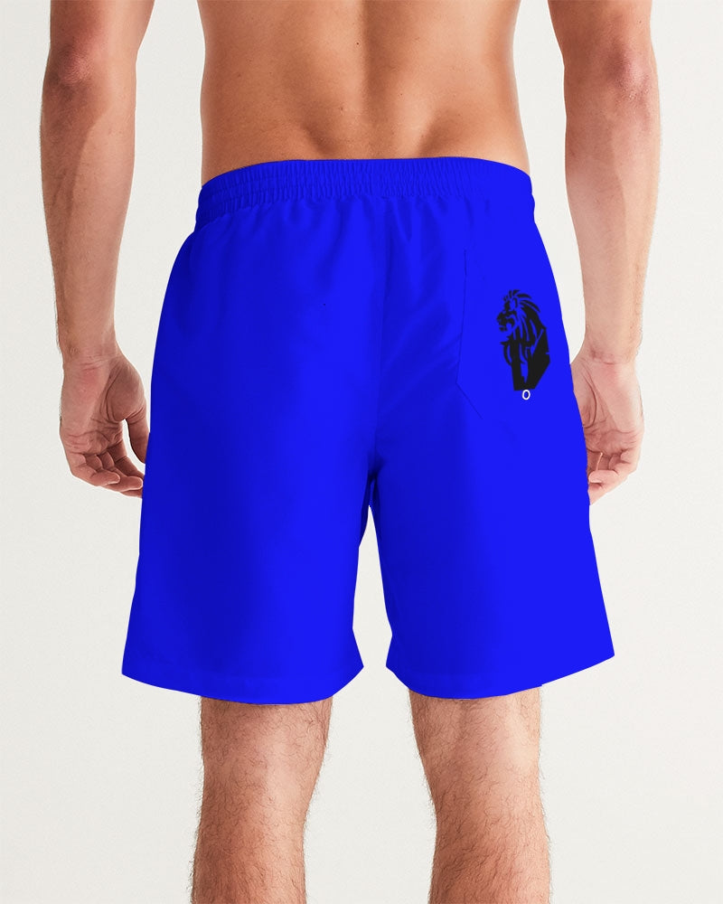 "Don't Leave Me Blue" Collection Men's All-Over Print Swim Trunk