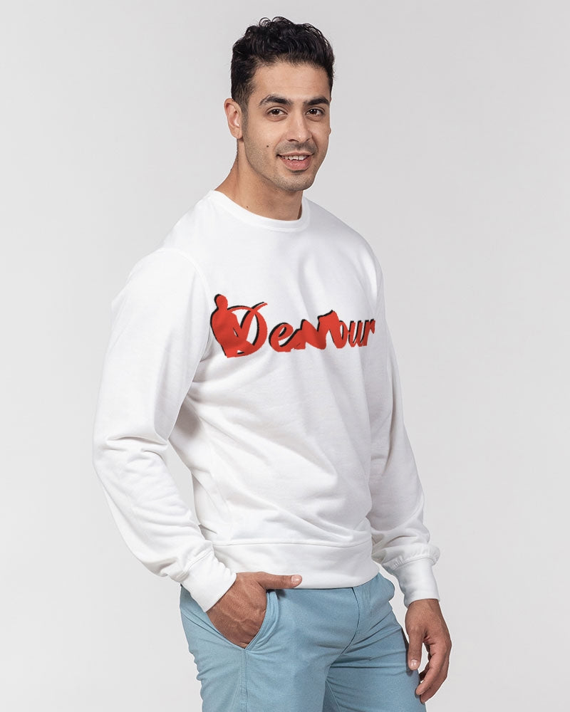 DeVour The Moment Men's Classic French Terry Crewneck Pullover
