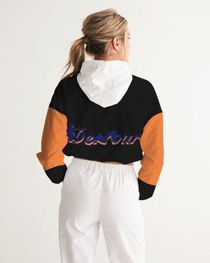 "Black Out" Collection Women's Cropped Windbreaker