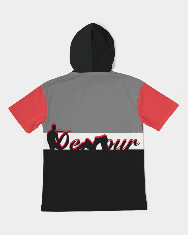 "Black Out" Collection Men's Premium Heavyweight Short Sleeve Hoodie