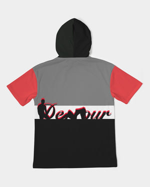 "Black Out" Collection Men's Premium Heavyweight Short Sleeve Hoodie
