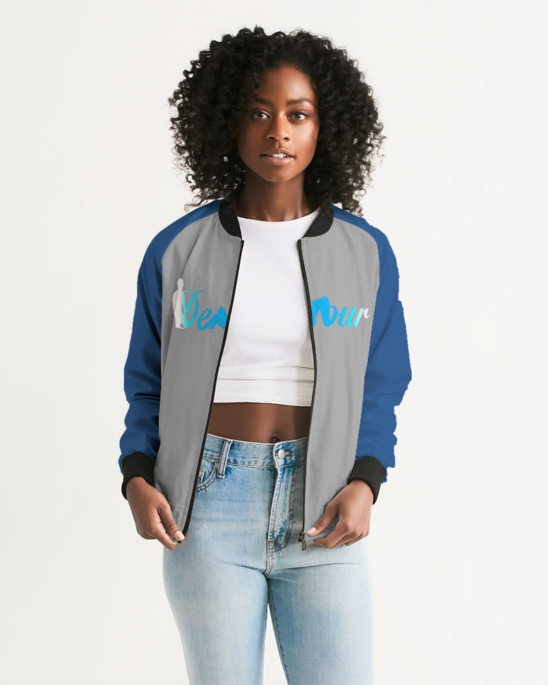 "Don't Leave Me Blue" Women's Bomber Jacket