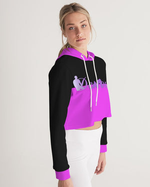 "Black Out" Collection Women's Cropped Hoodie