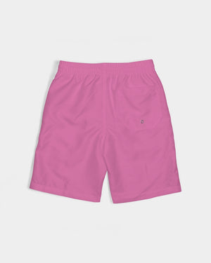 "Bubblegum Pink" Collection Boys  All-Over Print Swim Trunk