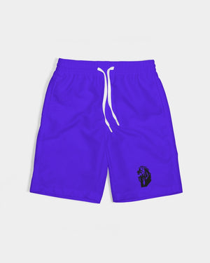 "Purple Royalty" Collection All-Over Print Swim Trunk