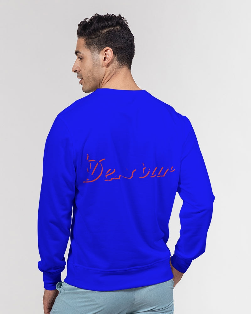 "Don't Leave Me Blue" Collection Men's Classic French Terry Crewneck Pullover