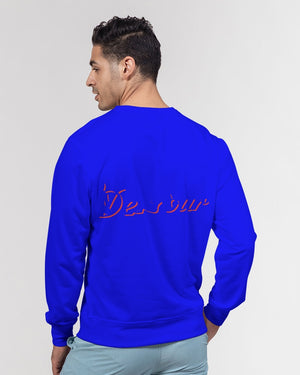 "Don't Leave Me Blue" Collection Men's Classic French Terry Crewneck Pullover