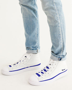 "Don't Leave Me Blue" DeVour The Moment Men's Hightop Canvas Shoe