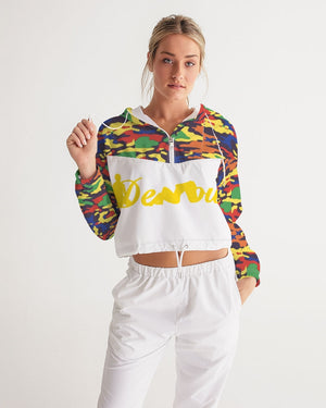 "Melo Yellow" Women's Cropped Windbreaker