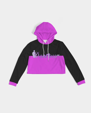 "Black Out" Collection Women's Cropped Hoodie