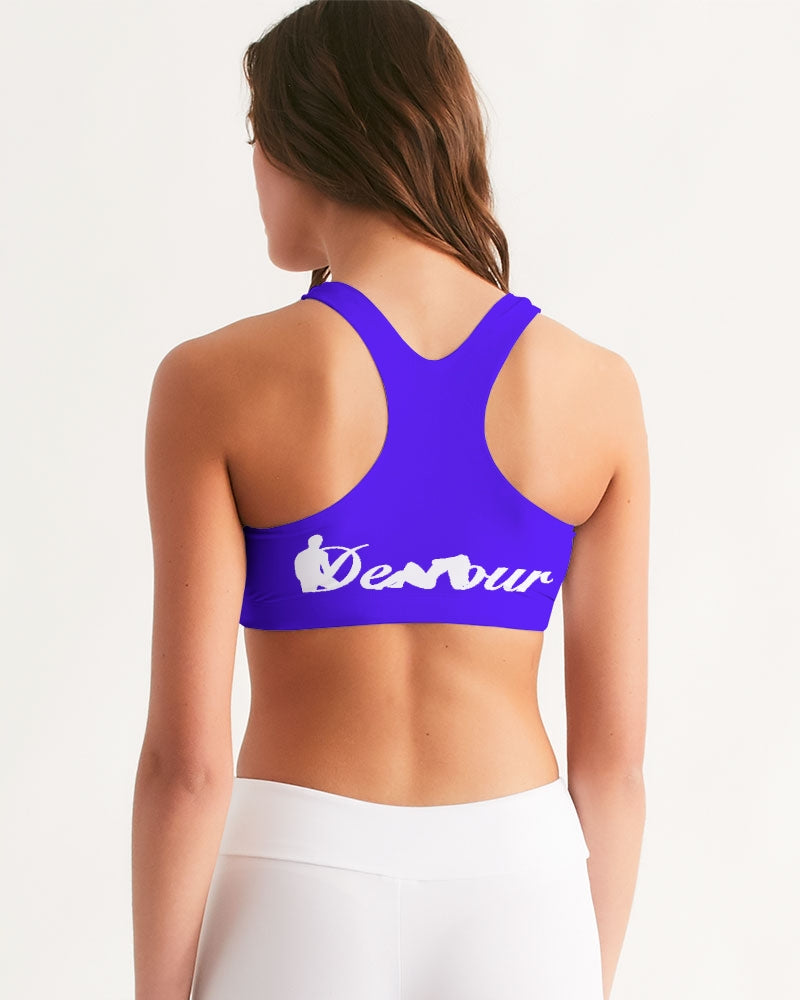 "Purple Royalty" Collection Women's All-Over Print Seamless Sports Bra