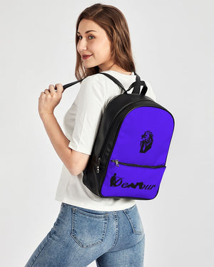 "Purple Royalty" Collection Classic Faux Leather Backpack